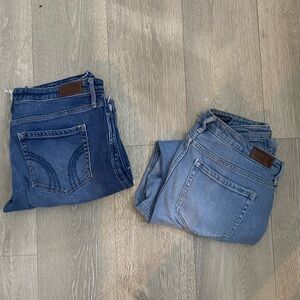 Hollister High Rise Jeans Straight 2pk